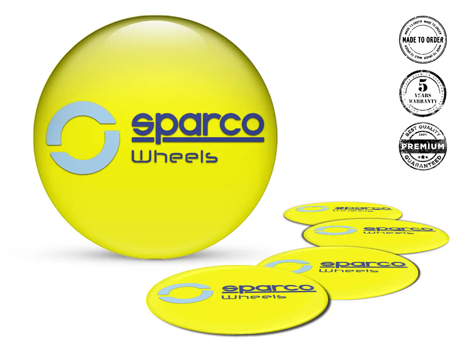 Sparco Felgendekoration Ausgabe Individuelle Silikonsticker